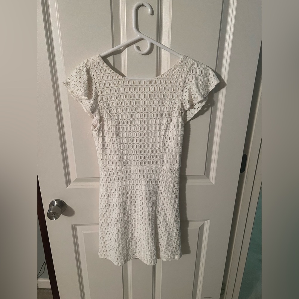 White lace dress